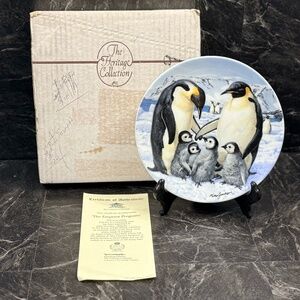 ROYAL GRAFTON “The Emperor Penguins” By Mike Jackson Collector Plate